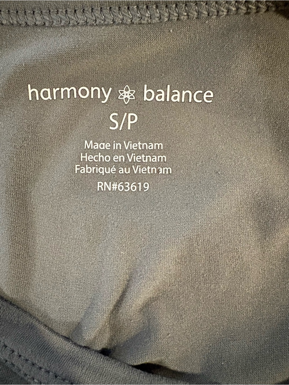 Harmony Balance Small Twist-Front Long Sleeve Crop Top - Olive - Picture 6 of 7